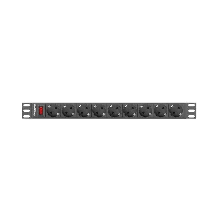 LANBERG RACK POWER STRIP 19 PDU 1U 9X SHUKO