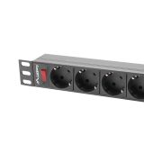 LANBERG RACK POWER STRIP 19 PDU 1U 9X SHUKO