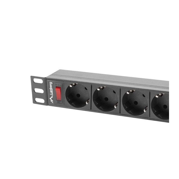 LANBERG RACK POWER STRIP 19 PDU 1U 9X SHUKO