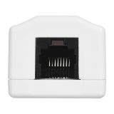 LANBERG SURFACE MOUNTING SOCKET CAT.6 1XRJ45 WHITE