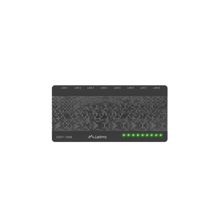 LANBERG SWITCH DSP1-1008 (8-PORT 1GB/S)