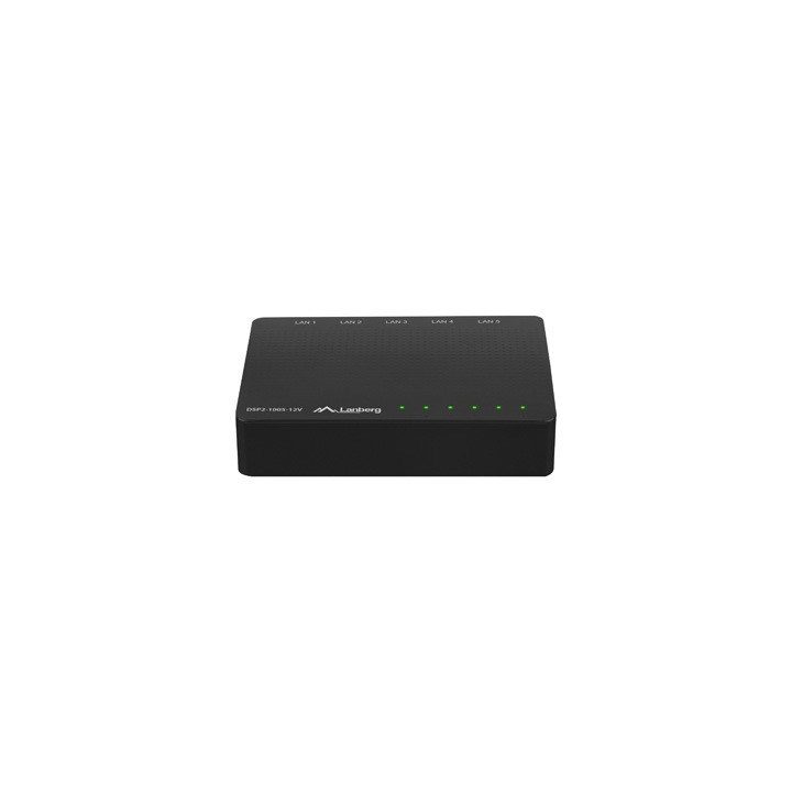 LANBERG SWITCH DSP2-1005-12V (5-PORT 12V 1GB/S)