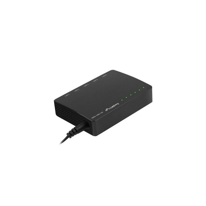 LANBERG SWITCH DSP2-1005-12V (5-PORT 12V 1GB/S)