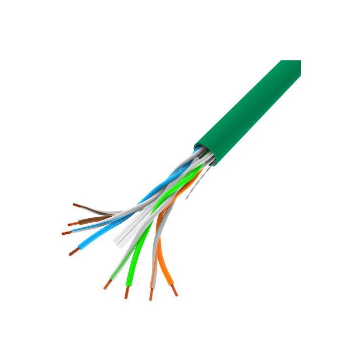 LANBERG UTP CABLE 1GB/S 305M WIRE CCA GREEN