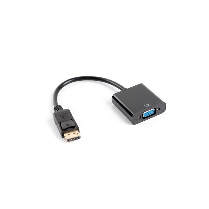 Lanberg AD-0002-BK video cable adapter 0.2 m VGA (D-Sub) DisplayPort Black