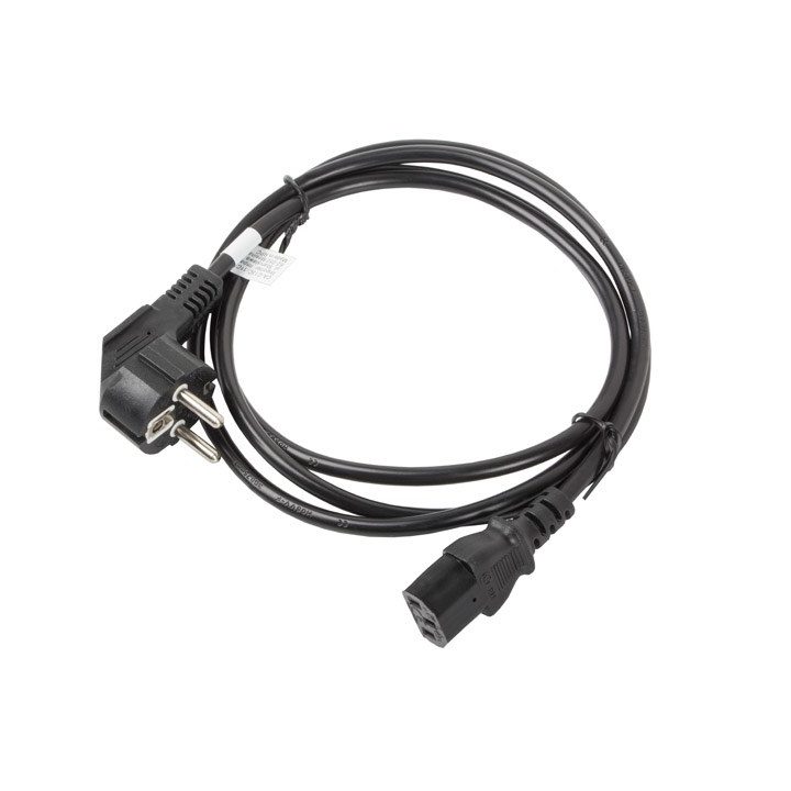 Lanberg CA-C13C-11CC-0018-BK power cable Black 1.8 m C13 coupler CEE7/7