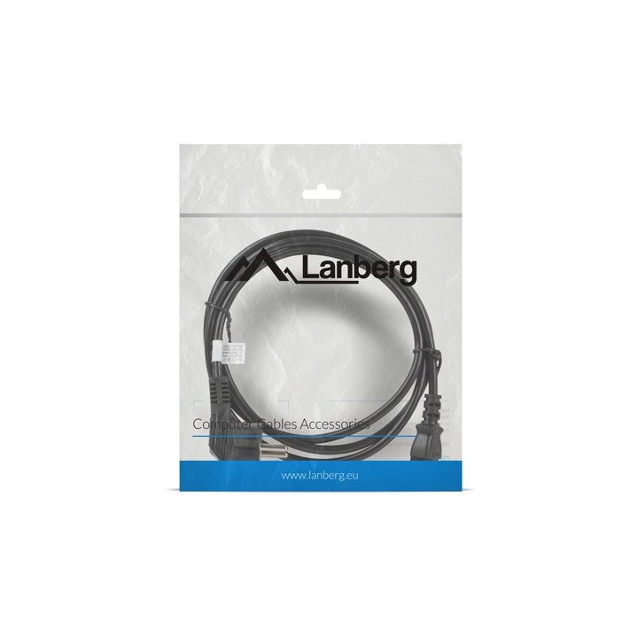 Lanberg CA-C13C-11CC-0018-BK power cable Black 1.8 m C13 coupler CEE7/7