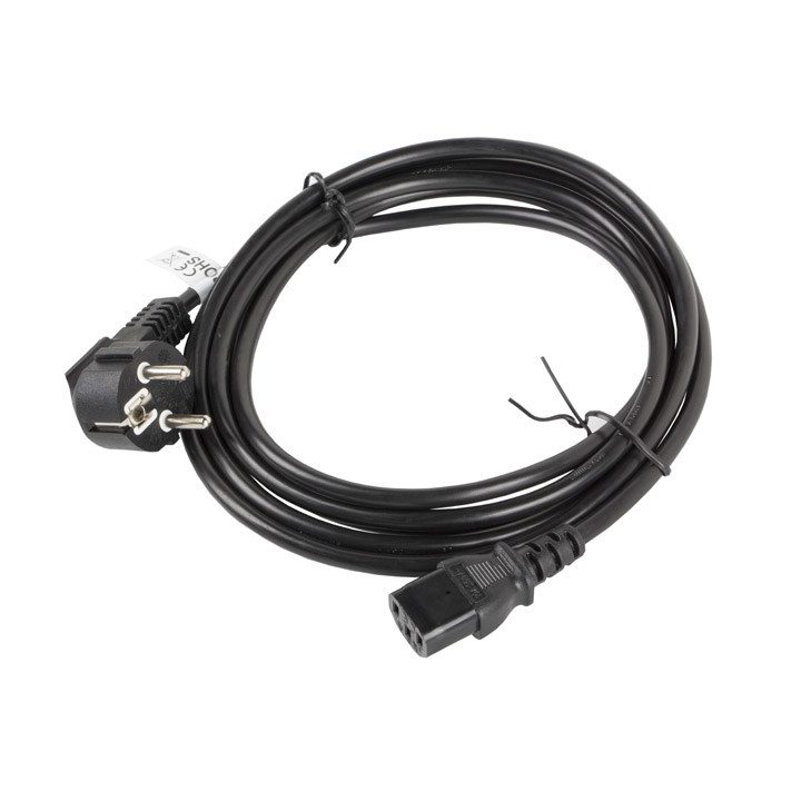 Lanberg CA-C13C-11CC-0050-BK power cable Black 5 m C13 coupler CEE7/7