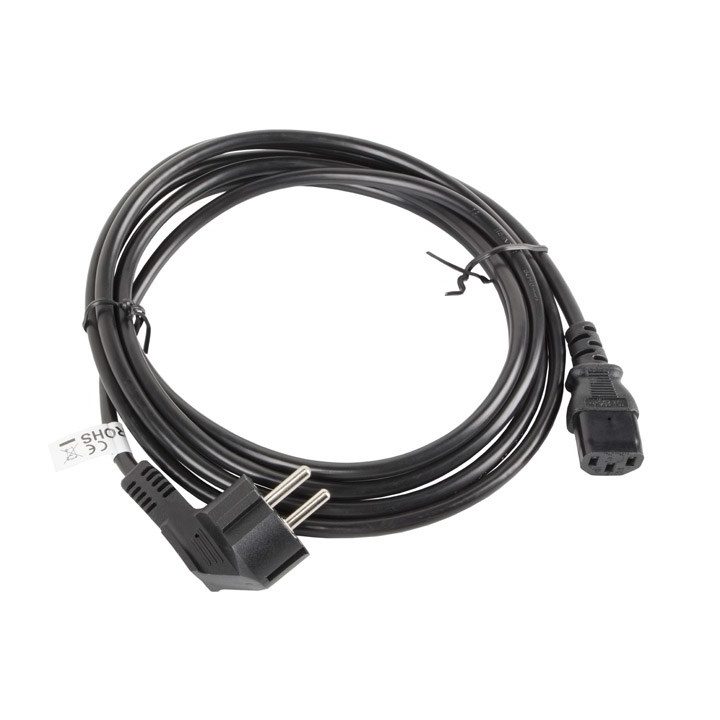 Lanberg CA-C13C-11CC-0050-BK power cable Black 5 m C13 coupler CEE7/7