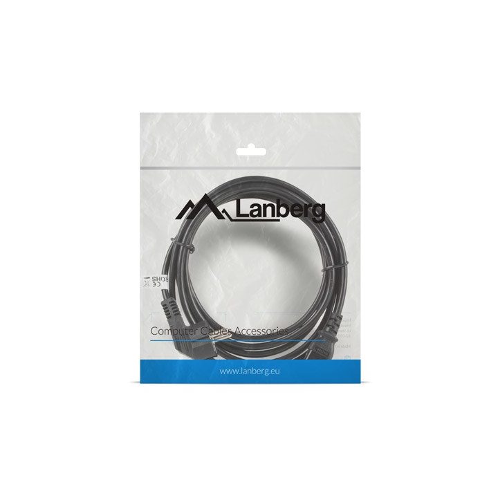 Lanberg CA-C13C-11CC-0050-BK power cable Black 5 m C13 coupler CEE7/7