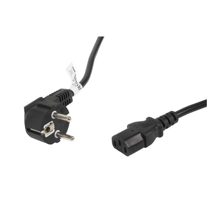 Lanberg CA-C13C-11CC-0100-BK power cable Black 10 m C13 coupler CEE7/7