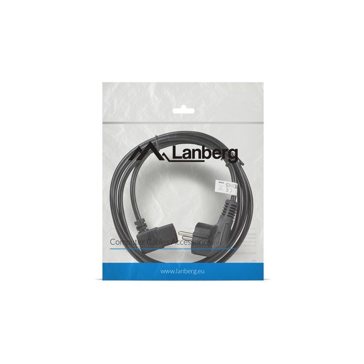 Lanberg CA-C13C-12CC-0018-BK power cable Black 2 m C13 coupler CEE7/7