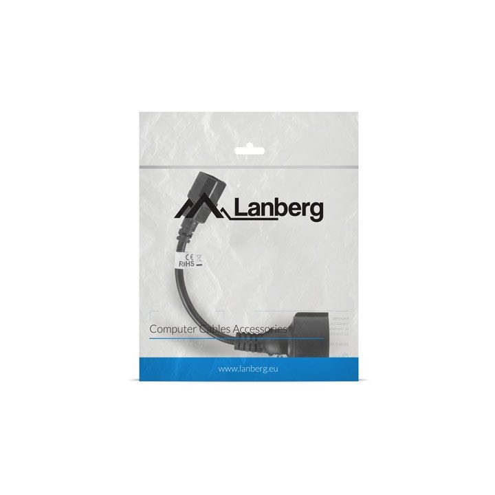 Lanberg CA-C14E-10CC-0018-BK power cable Black C14 coupler