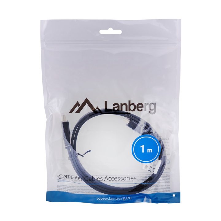 Lanberg CA-HDMI-21CU-0010-BK HDMI cable 1 m HDMI Type A (Standard) Black