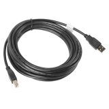 Lanberg CA-USBA-10CC-0050-BK USB cable USB 2.0 5 m USB B Black