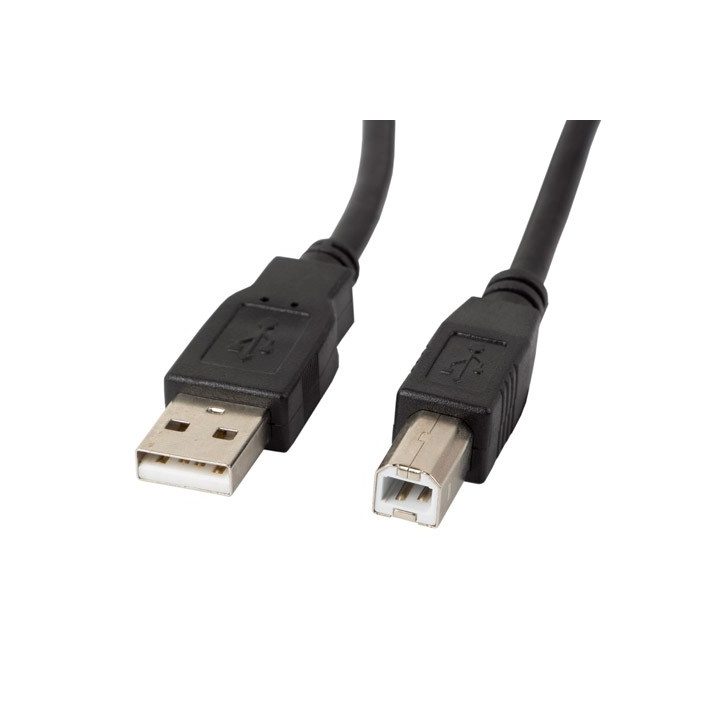 Lanberg CA-USBA-11CC-0010-BK USB cable 1 m 2.0 USB B Black