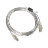 Lanberg CA-USBA-12CC-0030-TR USB cable USB 2.0 3 m USB B Transparent