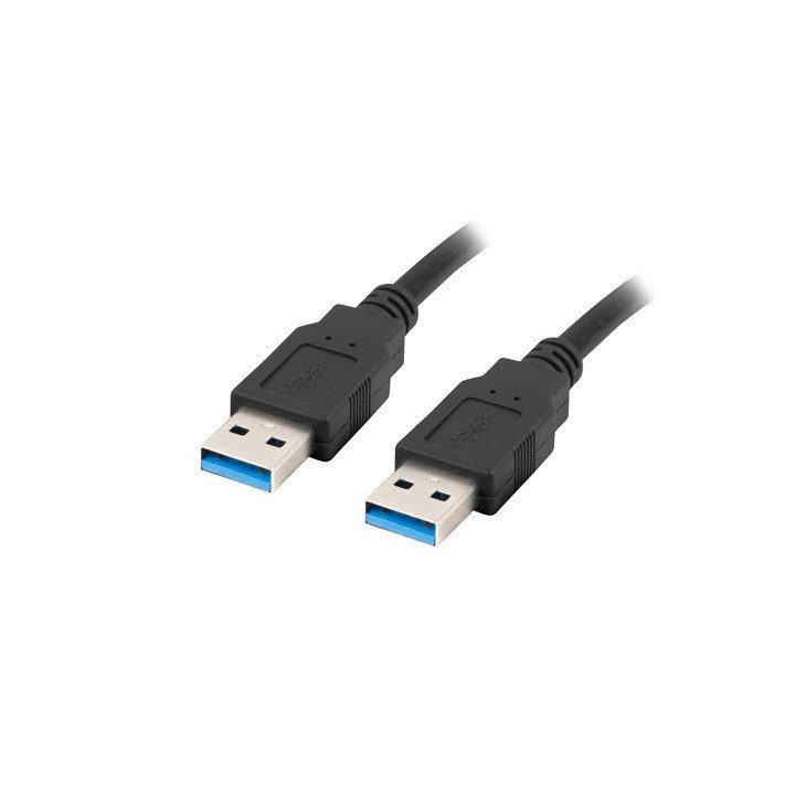 Lanberg CA-USBA-30CU-0010-BK USB cable 1m 3.0 USB A Black