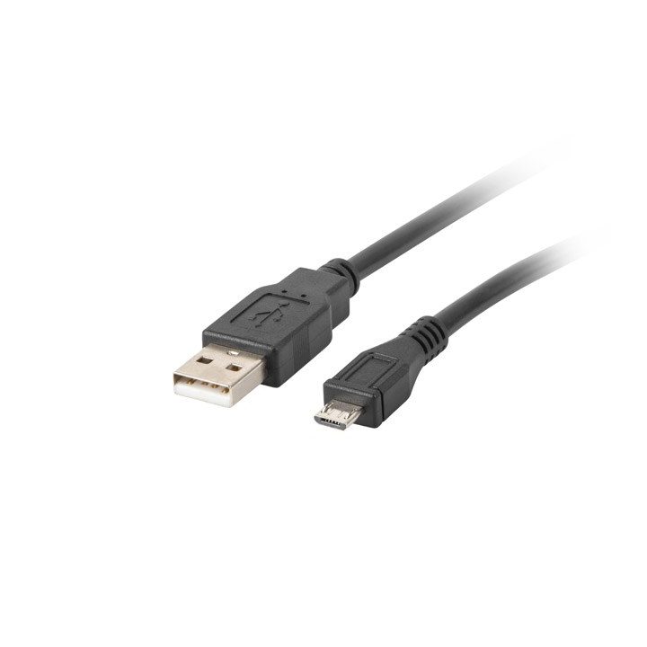Lanberg CA-USBM-10CC-0018-BK USB cable USB 2.0 1.8 m Micro-USB B USB A Black