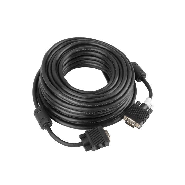 Lanberg CA-VGAC-10CC-0100-B VGA cable 10 m VGA (D-Sub) Black