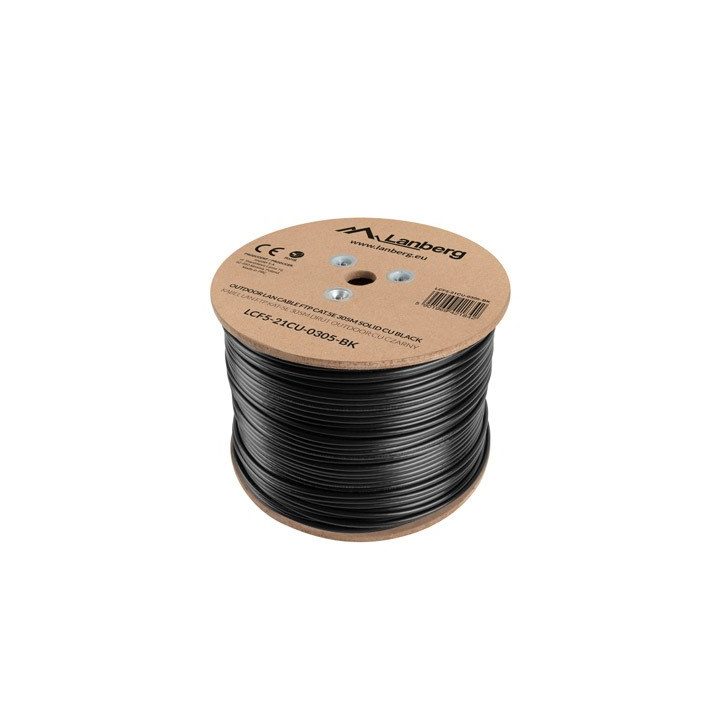 Lanberg LCF5-21CU-0305-BK networking cable 305 m Cat5e F/UTP (FTP) Black