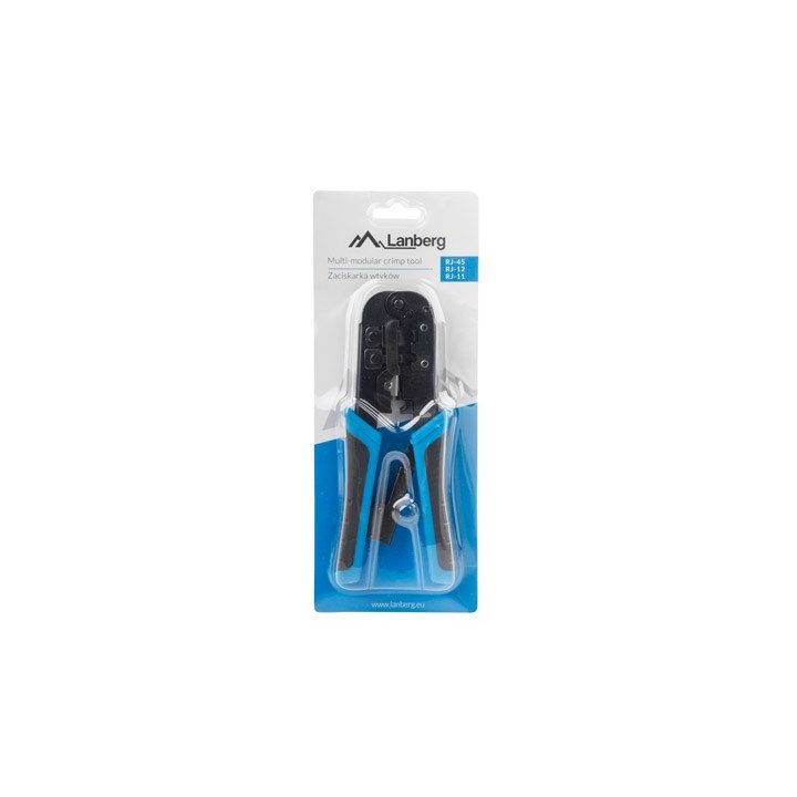 Lanberg NT-0201 cable crimper Crimping tool Black Blue