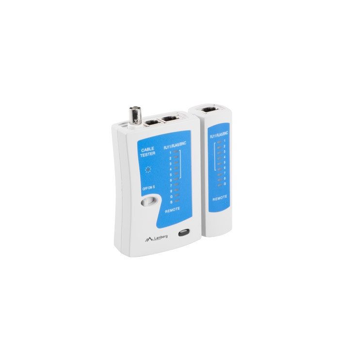 Lanberg NT-0401 network cable tester UTP/STP cable tester Blue White
