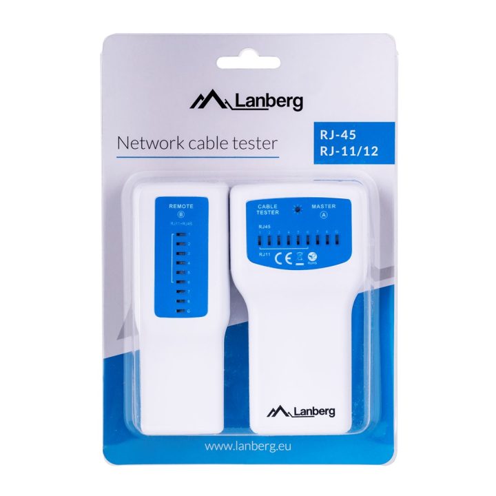 Lanberg NT-0402 network cable tester PoE tester Blue White
