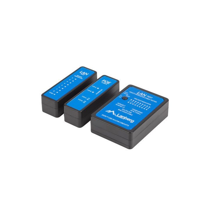Lanberg NT-0404 network cable tester PoE tester Black Blue