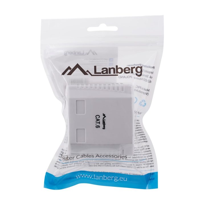 Lanberg OU6-0002-W outlet box RJ-45 White