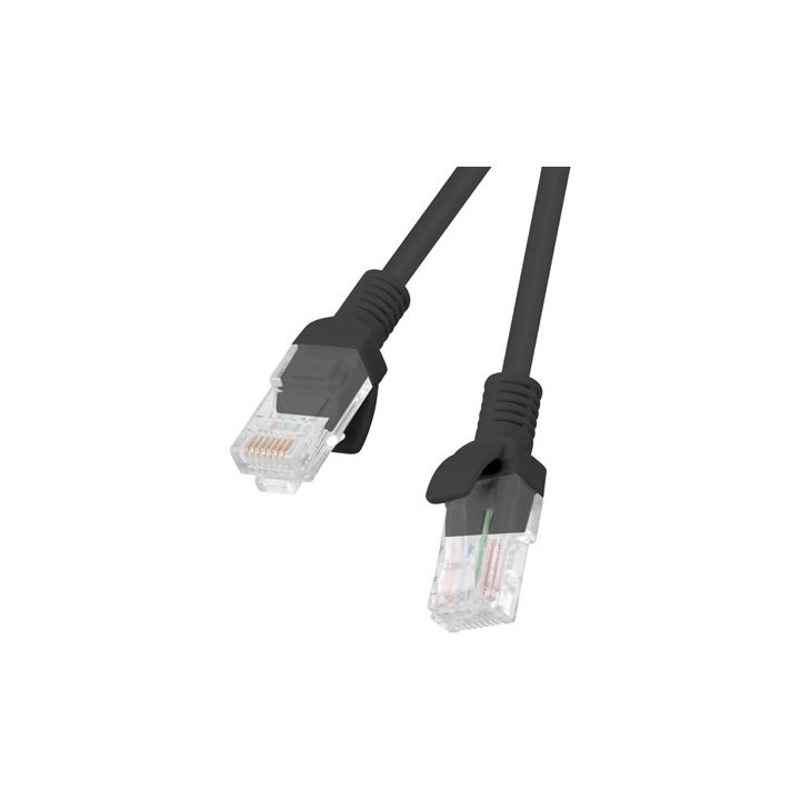Lanberg PCU6-10CC-0025-BK networking cable Black 0.25 m Cat6 U/UTP (UTP)