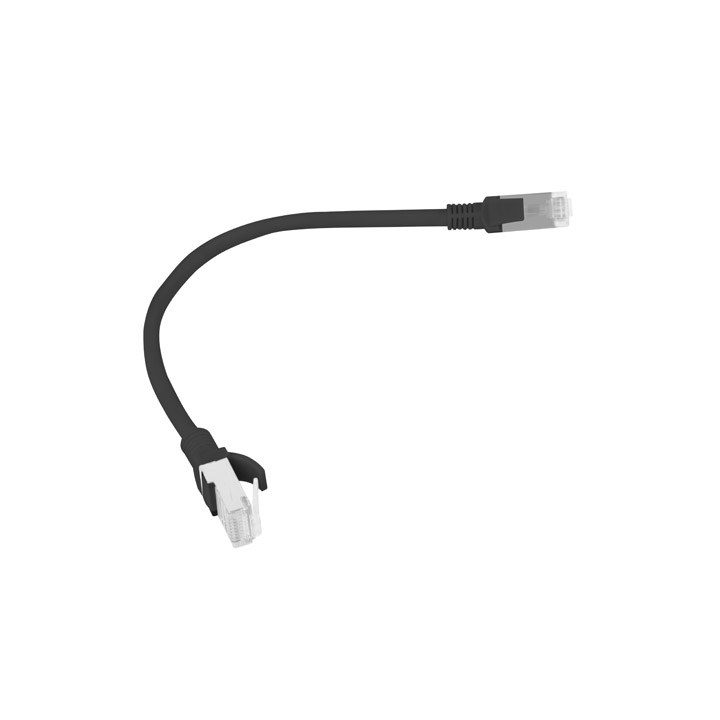 Lanberg PCU6-10CC-0025-BK networking cable Black 0.25 m Cat6 U/UTP (UTP)