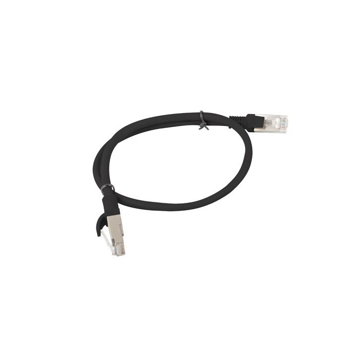 Lanberg PCU6-10CC-0050-BK networking cable 0.5 m Cat6 U/UTP (UTP) black