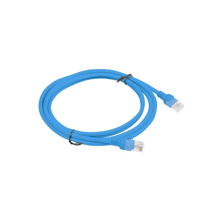 Lanberg PCU6-10CC-0200-B networking cable 2 m Cat5e U/UTP (UTP) Blue
