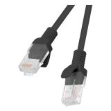 Lanberg PCU6-10CC-0200-BK networking cable Black 2 m Cat6 U/UTP (UTP)