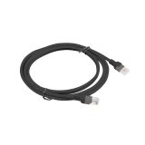 Lanberg PCU6-10CC-0200-BK networking cable Black 2 m Cat6 U/UTP (UTP)
