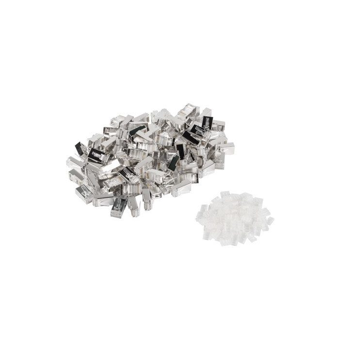 Lanberg PLS-6000 wire connector RJ-45 Stainless steel Transparent