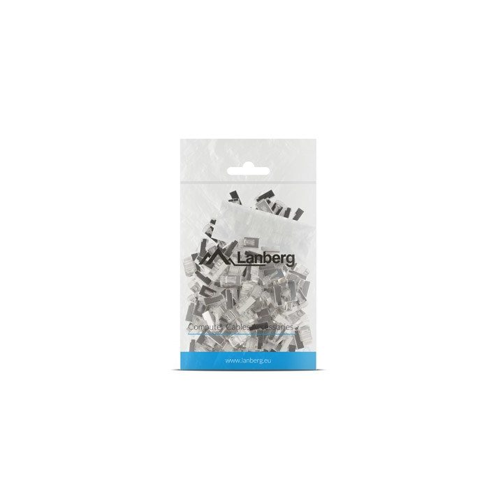 Lanberg PLS-6000 wire connector RJ-45 Stainless steel Transparent