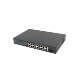 Lanberg Switch rack 19 POE+ 16x 100MB /2X COMBO GIGABIT ETHERNET 150W