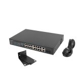 Lanberg Switch rack 19 POE+ 16x 100MB /2X COMBO GIGABIT ETHERNET 250W