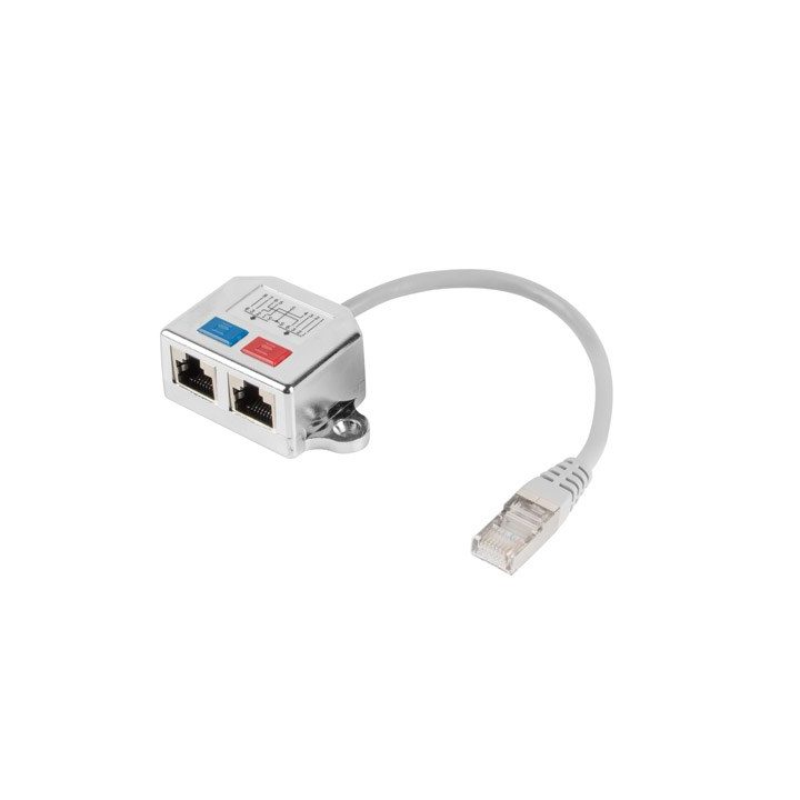 Lanberg adapter lan rj45/2x rj45 ftp splitter ad-0026-s