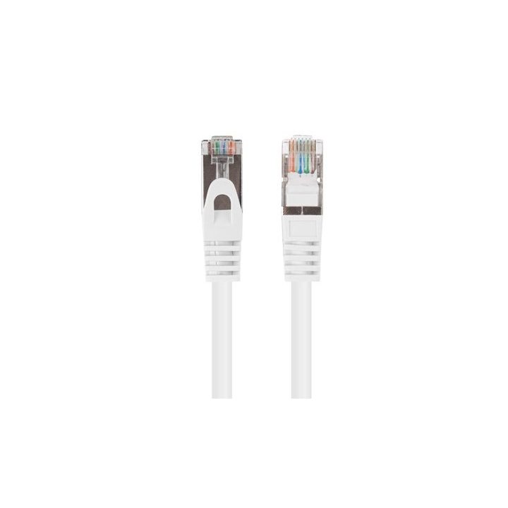 PATCHCORD KAT.5E UTP 3M BIAŁY FLUKE PASSED LANBERG 10-PACK