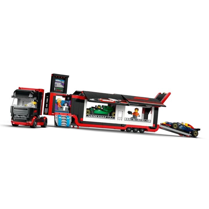 LEGO CITY 60445 F1 - Truck with RB20 & AMR24 F1 Cars