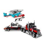 LEGO CREATOR 3 IN 1 31146 FLATBED TRUCK WITH HELICOPTER