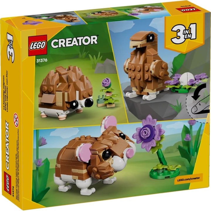 LEGO CREATOR 3 IN 1 31376 Cute Hamster with a Flower