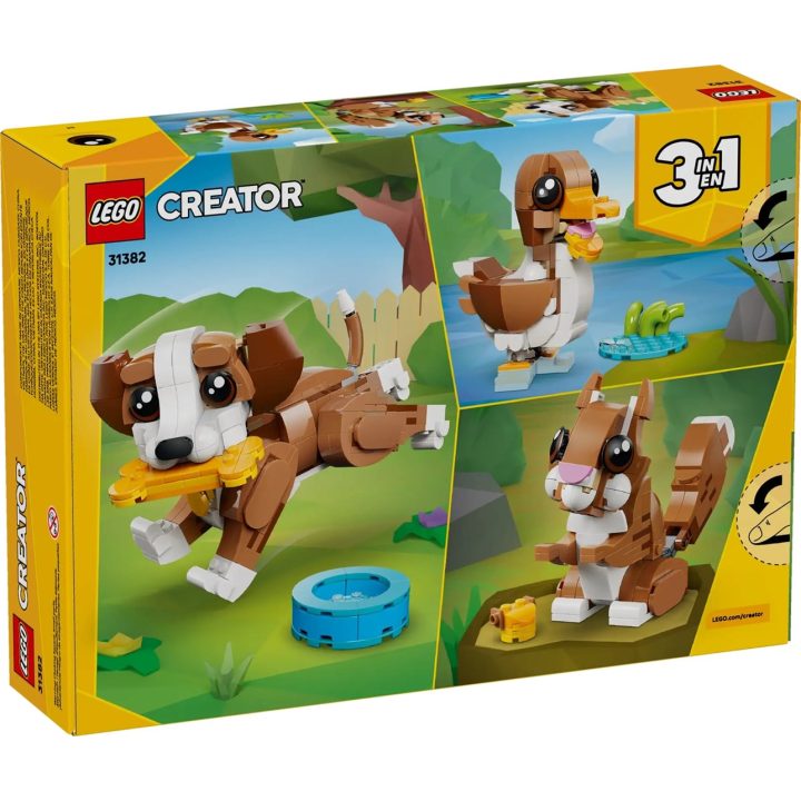 LEGO CREATOR 3 IN 1 31382 Cute Animals: Playful Puppy Dog