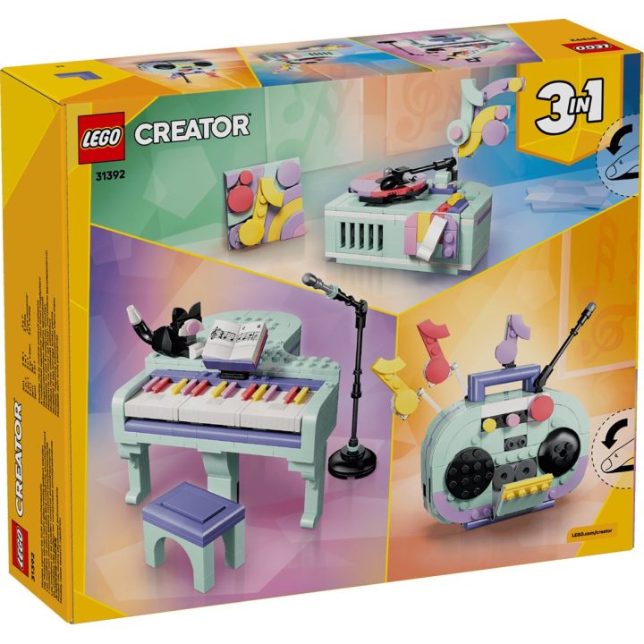 LEGO CREATOR 3 IN 1 31392 Music Decor Piano with Cat