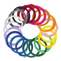 3Doodler Filament FLOW 20 PLA 20 Farben Nachfüllpack Polylactic acid (PLA) Black Blue Dark Green Dark pink Gold Green Lilac Navy