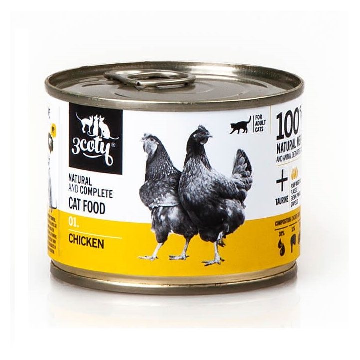 3COTY 01 Chicken - wet cat food - 180g