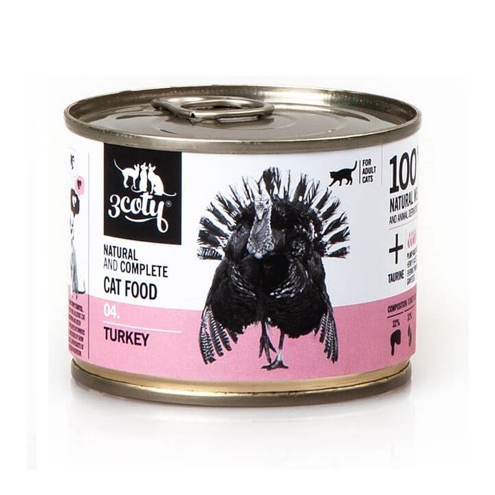 3COTY 04 Turkey - wet cat food - 180g